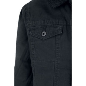 Shine Original Canvas Off-black Fur Jacket