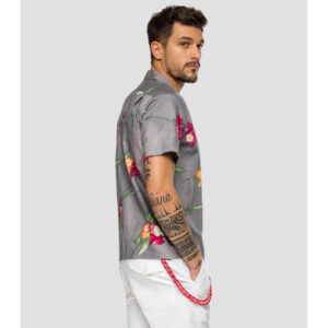 Replay Men's Shirt Pocket/Floral Print