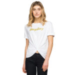 Replay Women's T-Shirt Bow-Glitter Print
