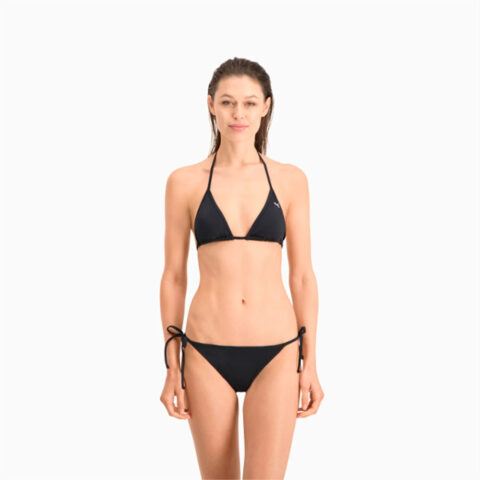 Puma Swim Women's Side-Tie Bikini Bottom Black