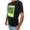 Replay CREWNECK Men's T-Shirt Black