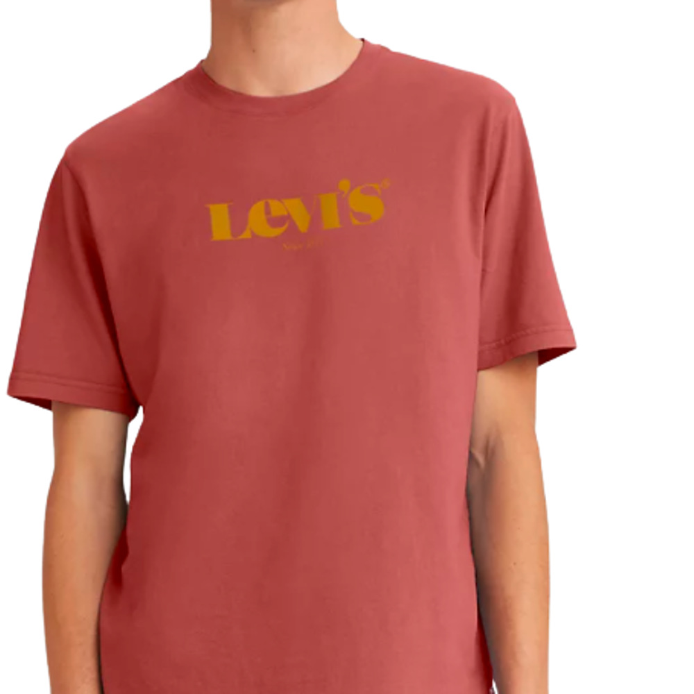 Levi's® SS Relaxed Fit Tee-Marsala Red