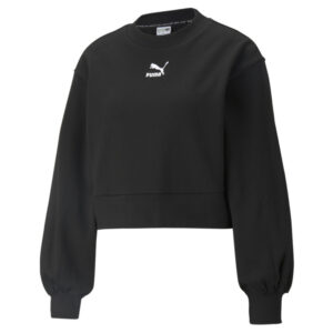 Puma Classics Puff-Sleeve Women's Sweatshirt Black