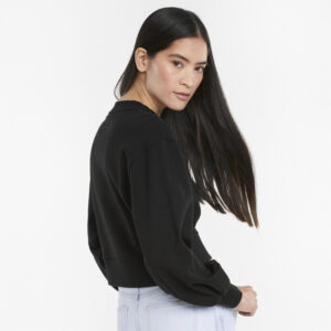 Puma Classics Puff-Sleeve Women's Sweatshirt Black