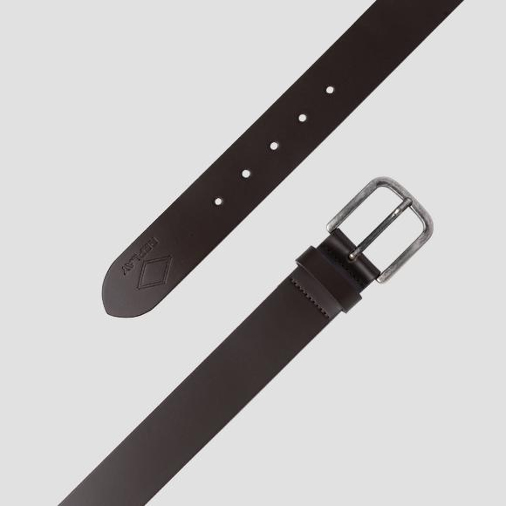 Replay Smooth Leather Belt Black/Coffee
