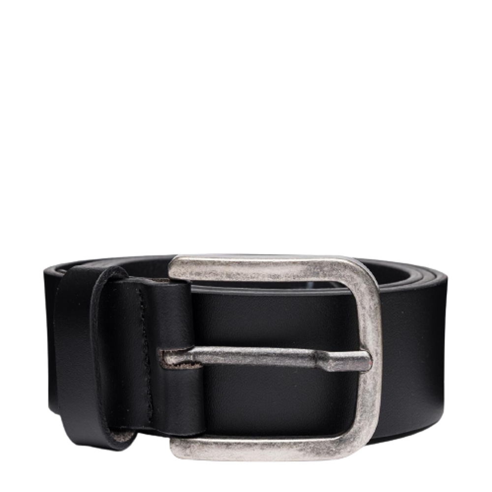 Replay Black Smooth Leather Belt