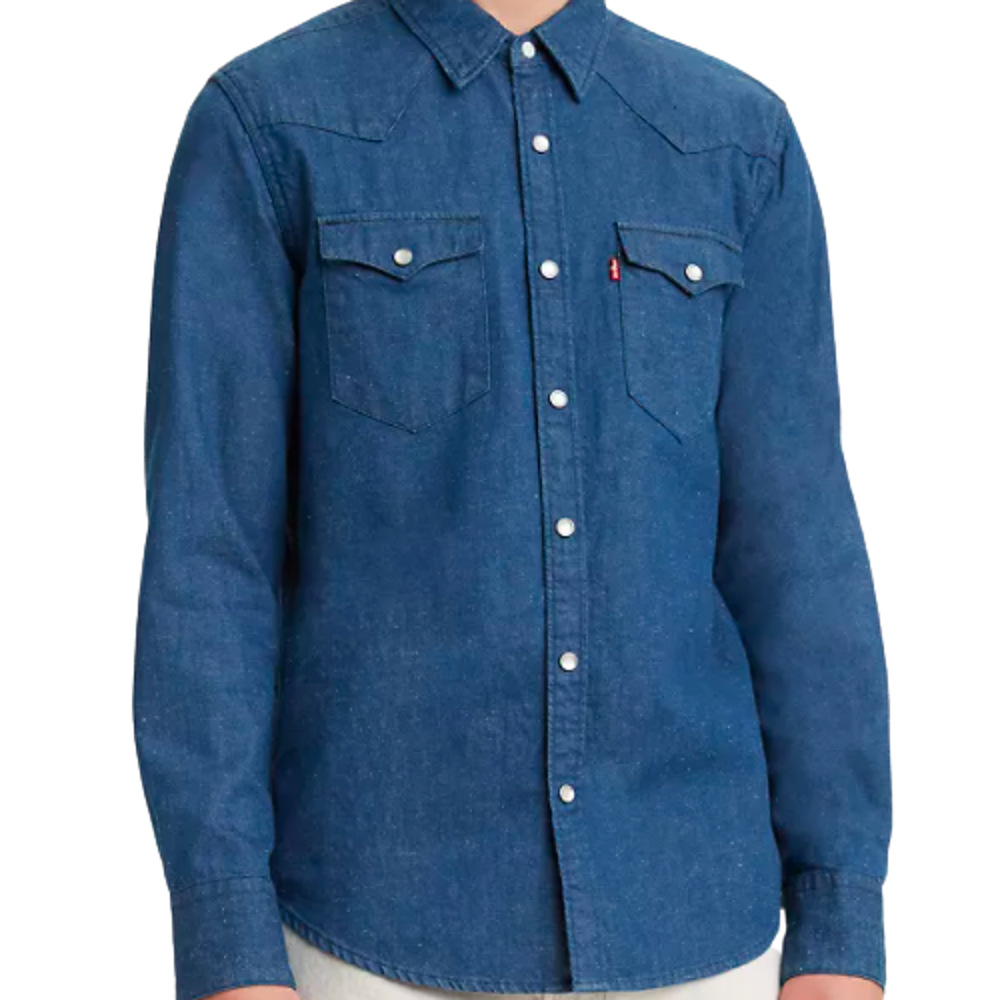 Levi's® Men's BARSTOW Western Shirt Blue-Denim