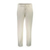 Lindbergh Men's White Pants Linen Blend Herringbone