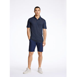 Lindbergh Men's Linen Shorts DK Blue
