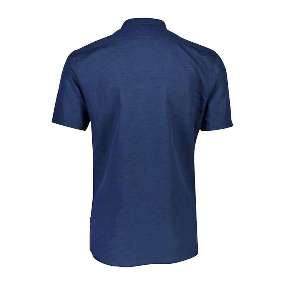 Lindbergh Men's Short Sleeve Shirt Linen Blend