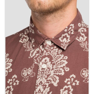 Replay Short-Sleeved Shirt With Damask Print