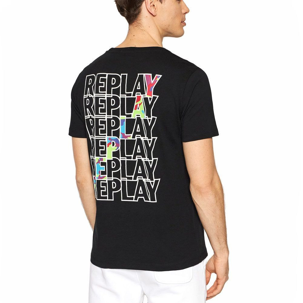 Replay Cotton T-Shirt With Replay Print