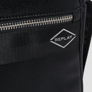 Replay Men's Crossbody Bag With Hammered Effect