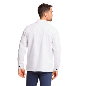 Lindbergh Men's White Denim Overshirt