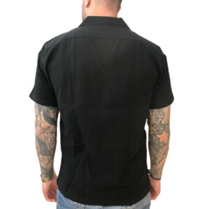 Lindbergh Men's Linen Resort/Shirt Black