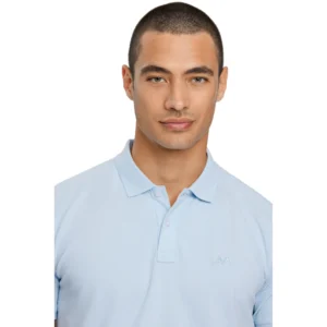 Lindbergh Men Polo Lt_Blue Stretch