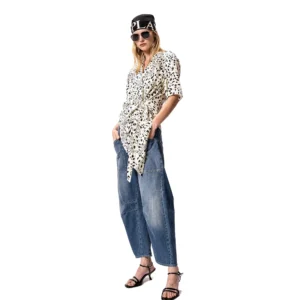 Replay Women Barrel Jeans Blue